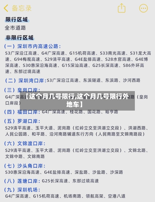 【这个月几号限行,这个月几号限行外地车】