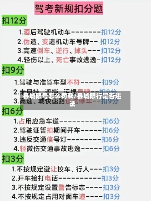 县城限号怎么罚款/县城限行是否违法-第2张图片