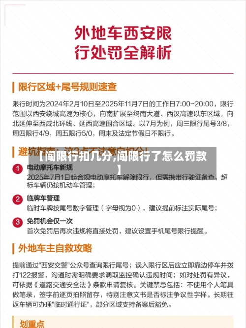 【闯限行扣几分,闯限行了怎么罚款】-第2张图片