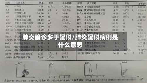 肺炎确诊多于疑似/肺炎疑似病例是什么意思-第3张图片