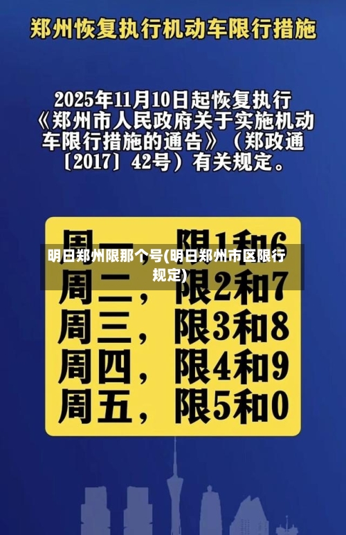 明日郑州限那个号(明日郑州市区限行规定)-第3张图片