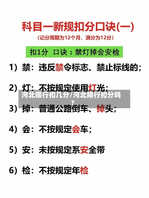 河北限行扣几分/河北限行扣分吗?-第3张图片