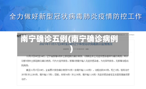 南宁确诊五例(南宁确诊病例)-第2张图片
