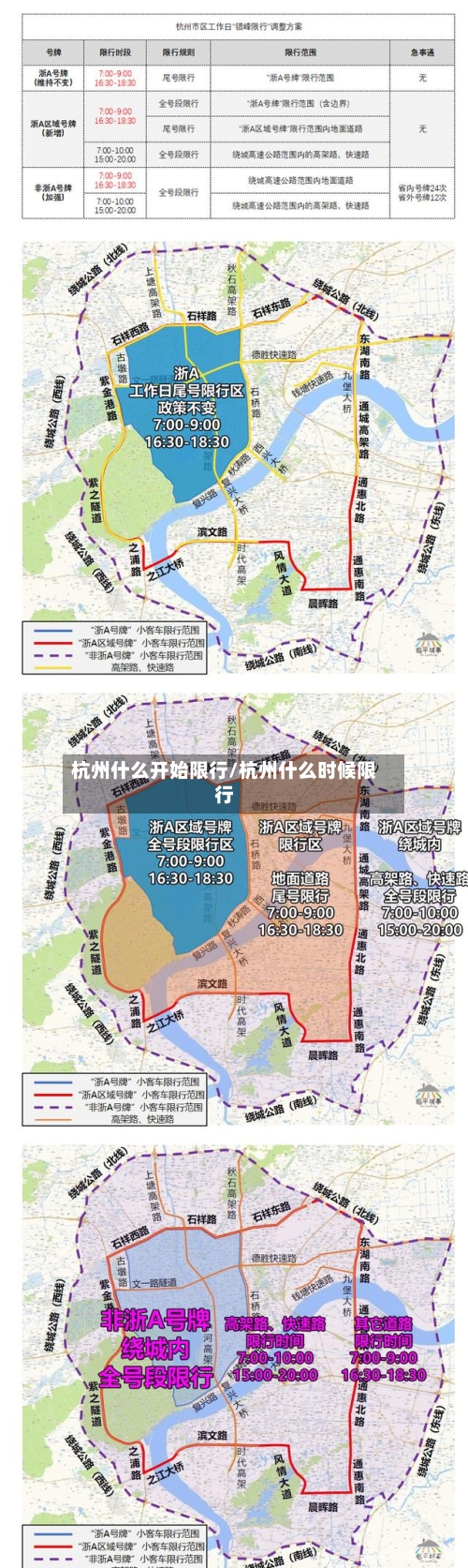 杭州什么开始限行/杭州什么时候限行-第3张图片