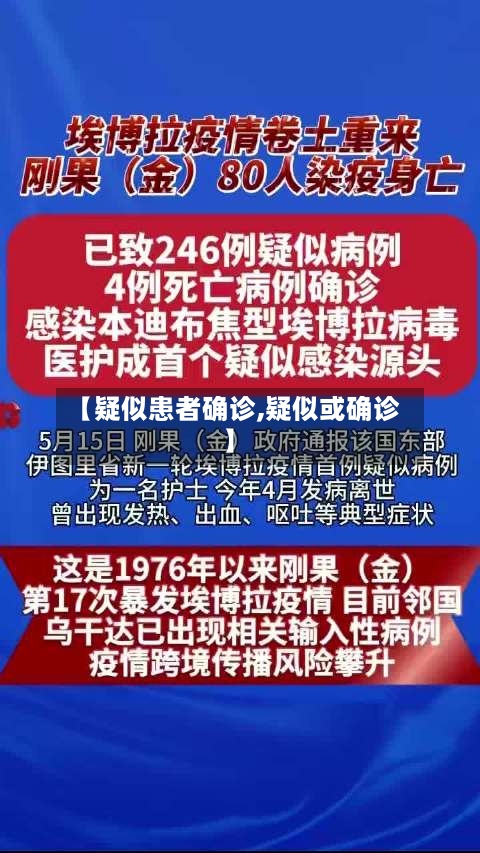 【疑似患者确诊,疑似或确诊】