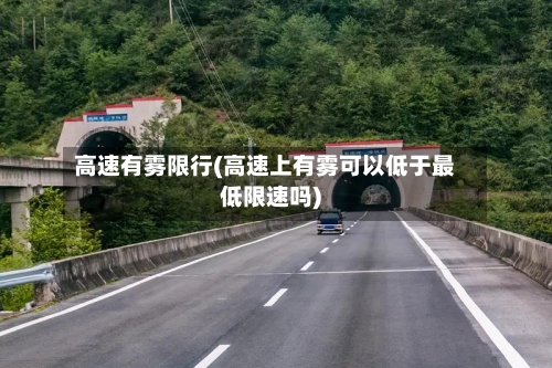 高速有雾限行(高速上有雾可以低于最低限速吗)