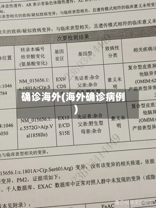 确诊海外(海外确诊病例)-第3张图片