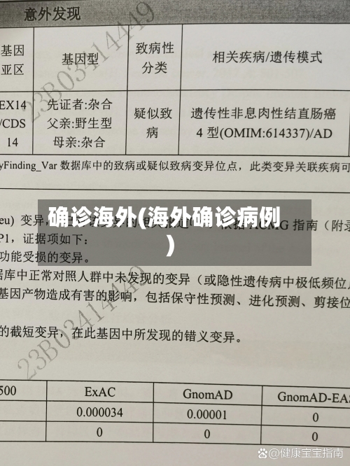 确诊海外(海外确诊病例)-第2张图片