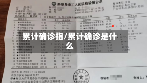 累计确诊指/累计确诊是什么