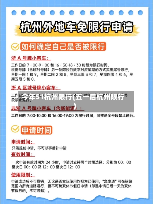 今年51杭州限行(五一后杭州限行)-第2张图片