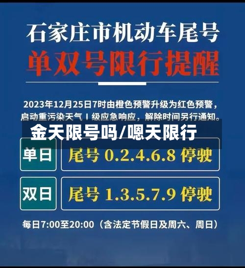 金天限号吗/嗯天限行-第2张图片