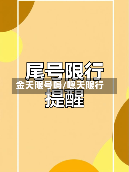 金天限号吗/嗯天限行-第3张图片