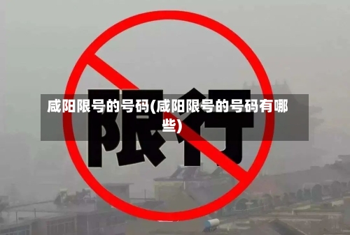 咸阳限号的号码(咸阳限号的号码有哪些)