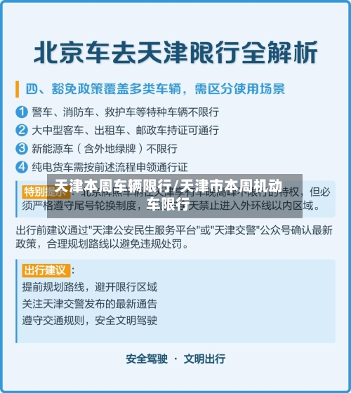 天津本周车辆限行/天津市本周机动车限行