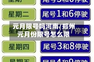 元月限号吗河南/郑州元月份限号怎么限