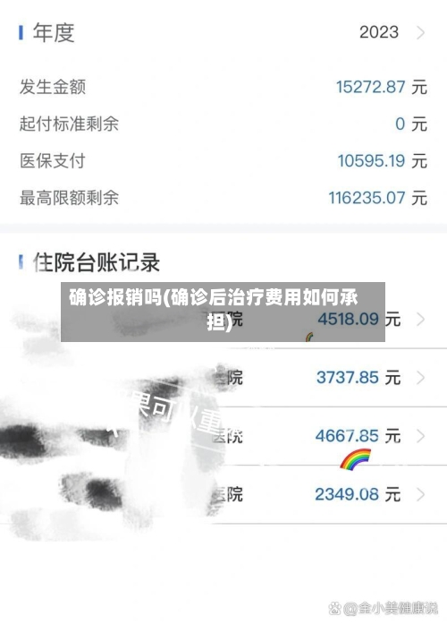 确诊报销吗(确诊后治疗费用如何承担)