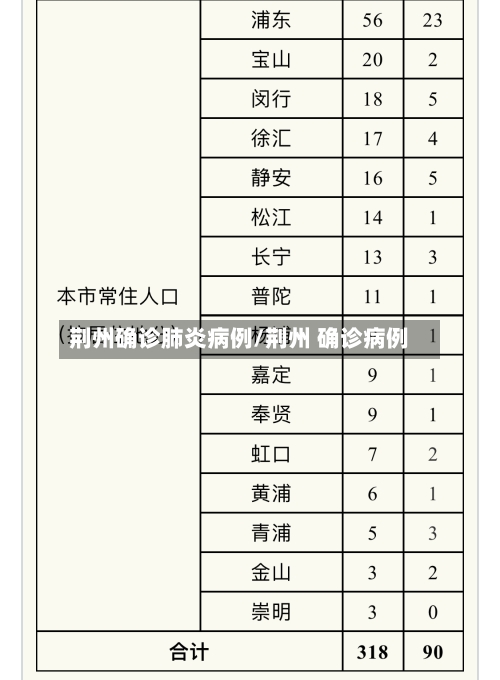 荆州确诊肺炎病例/荆州 确诊病例