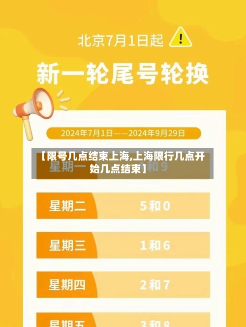 【限号几点结束上海,上海限行几点开始几点结束】