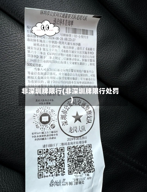 非深圳牌限行(非深圳牌限行处罚)
