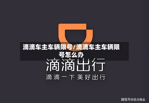 滴滴车主车辆限号/滴滴车主车辆限号怎么办-第3张图片