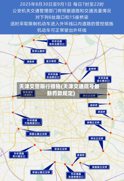 天津交警限行措施(天津交通限号最新罚款规定)