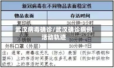 武汉病毒确诊/武汉确诊病例活动轨迹-第2张图片