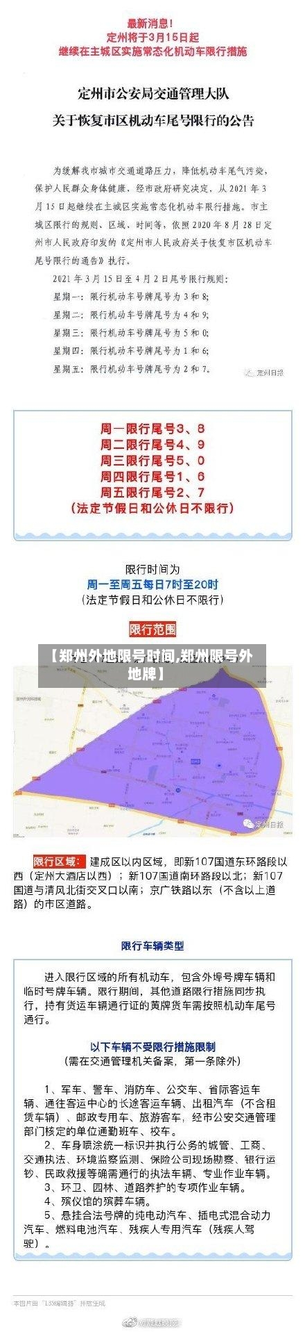 【郑州外地限号时间,郑州限号外地牌】