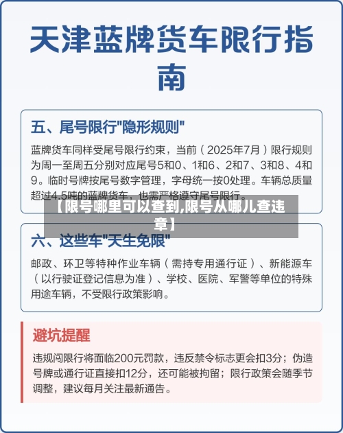 【限号哪里可以查到,限号从哪儿查违章】-第2张图片