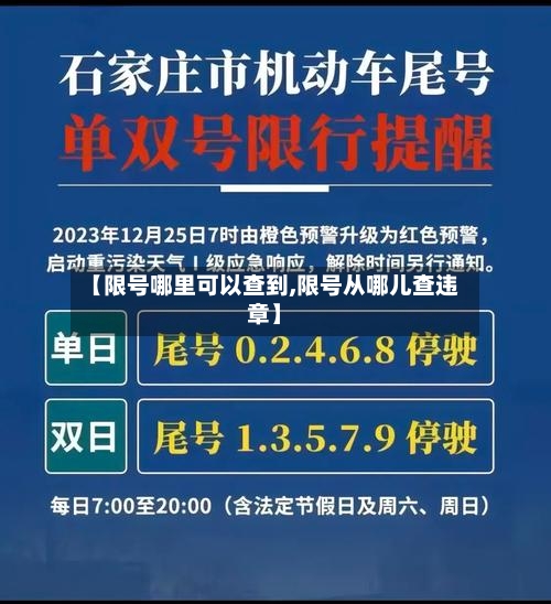 【限号哪里可以查到,限号从哪儿查违章】