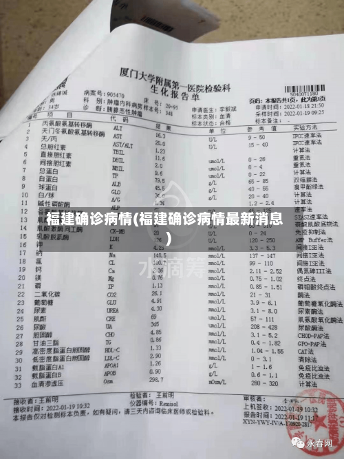 福建确诊病情(福建确诊病情最新消息)