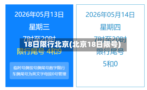 18日限行北京(北京18日限号)-第2张图片