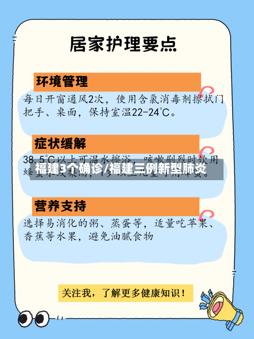福建3个确诊/福建三例新型肺炎