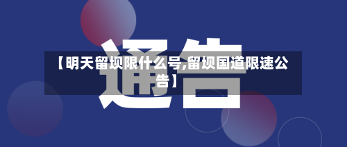 【明天留坝限什么号,留坝国道限速公告】