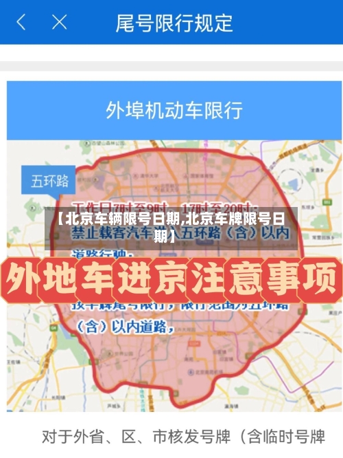 【北京车辆限号日期,北京车牌限号日期】-第3张图片