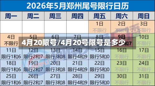 4月20限号/4月20号限号是多少