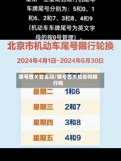 限号西关能去吗/限号西关能去吗限行吗-第2张图片