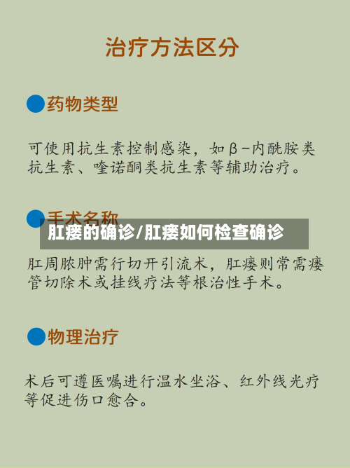 肛瘘的确诊/肛瘘如何检查确诊
