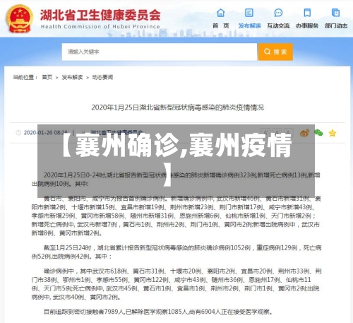 【襄州确诊,襄州疫情】-第2张图片