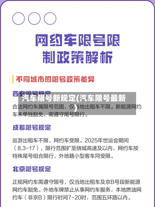 汽车限号新规定(汽车限号最新)-第3张图片