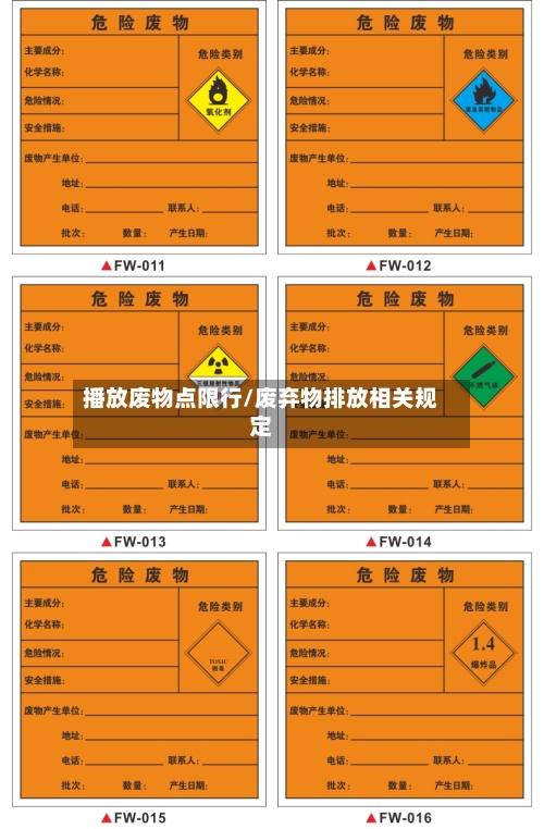 播放废物点限行/废弃物排放相关规定