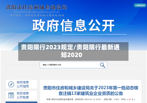 贵阳限行2023规定/贵阳限行最新通知2020-第2张图片