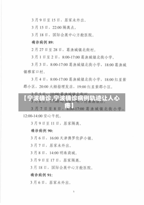 【宁波确诊,宁波确诊病例轨迹让人心疼】-第2张图片