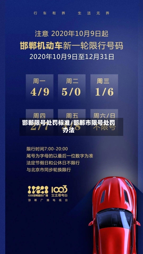 邯郸限号处罚标准/邯郸市限号处罚办法-第3张图片
