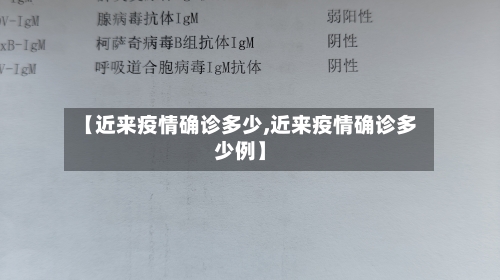 【近来疫情确诊多少,近来疫情确诊多少例】-第2张图片