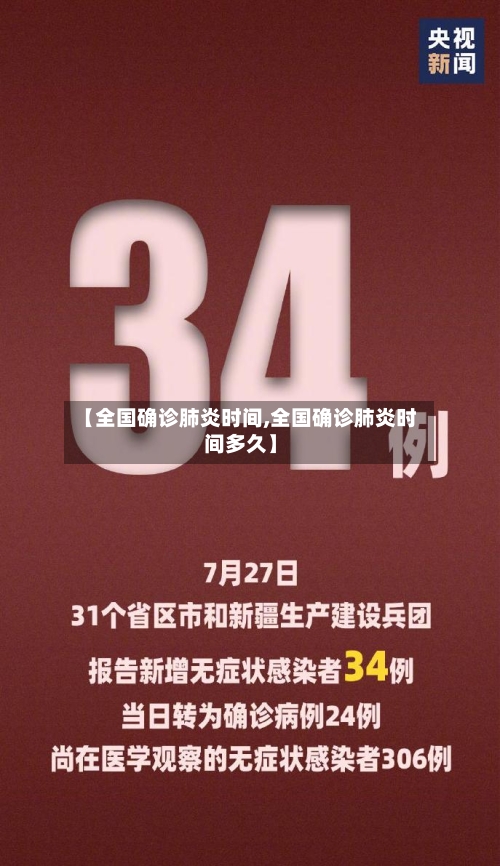 【全国确诊肺炎时间,全国确诊肺炎时间多久】