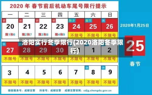 洛阳实行冬季限行(2020洛阳冬季限行)