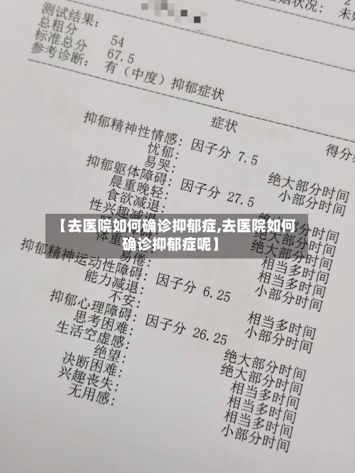 【去医院如何确诊抑郁症,去医院如何确诊抑郁症呢】-第3张图片