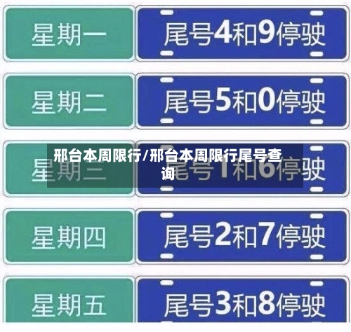 邢台本周限行/邢台本周限行尾号查询