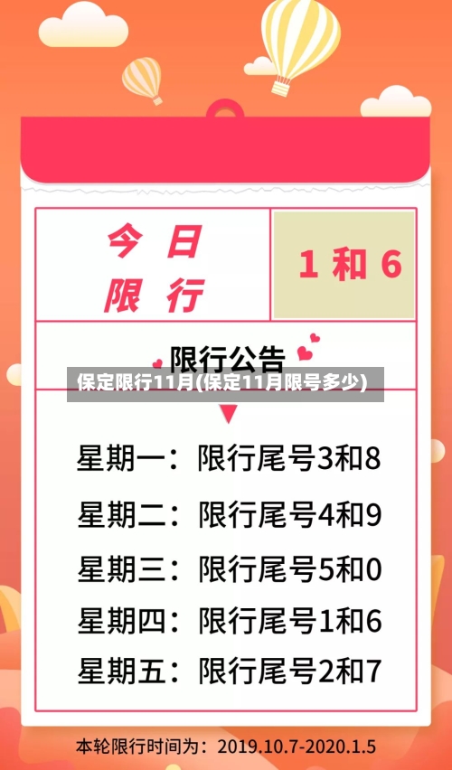 保定限行11月(保定11月限号多少)-第2张图片