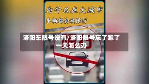 洛阳车限号没有/洛阳限号忘了跑了一天怎么办-第2张图片